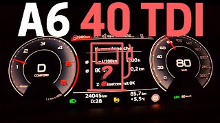 Audi A6 40 TDI Quattro C8 ⛽ FUEL CONSUMPTION TEST [upl. by Rodolfo]