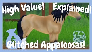 Glitched Appaloosas Explained Wild Horse Islands Roblox [upl. by Mackenzie]