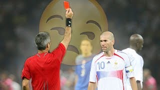 The Day Zinedine Zidane Ended His Player Career  RED CARD amp LOSS IN 2006 WORLD CUP FINAL [upl. by Nevile442]