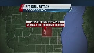 Woman attacked by pitbull in Dodge Co [upl. by Eli379]