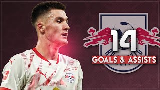 Benjamin Sesko  All 14 Goals amp Assists 202425 l HD 1080p [upl. by Emmalee]