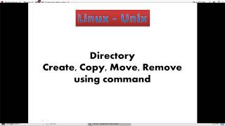 4 Linux  directory create copy move remove using quotmkdirquot commands [upl. by Leeth]