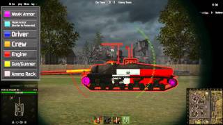 World of Tanks T28 Weak Spots [upl. by Pollux]