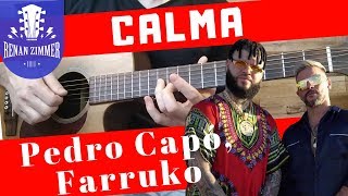 Calma  Pedro Capó Farruko  Violão Tutorial [upl. by Jeffry]