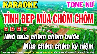 Karaoke Tình Đẹp Mùa Chôm Chôm Tone Nữ Nhạc Sống  Karaoke Phi Long [upl. by Treb]