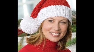 How to Crochet Santa Hat  Video One [upl. by Wolfe]