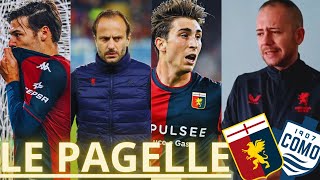 Genoa  Como 11 GIALLO PER PAGELLE ALEX GOL E LEADERSHIP MIRETTI SCIAGURA GILARDINO NON IMPARA [upl. by Salome856]