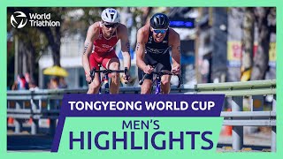 Race Highlights  2024 TONGYEONG WORLD TRIATHLON CUP  Men [upl. by Thgirw]