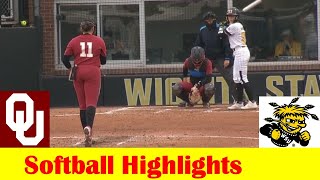 2 Oklahoma vs Wichita State Softball Game Highlights April 9 2024 [upl. by Ainnek]