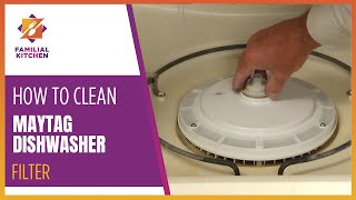 How To Clean Maytag Dishwasher Filter [upl. by Anilem482]