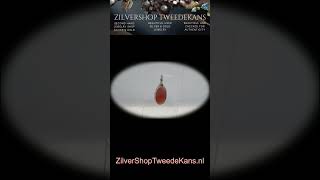 Showcase ZilverShopTweedeKansnl  Pendant Oval cut carnelian set in gold gemstone jewelry gold [upl. by Abraham834]