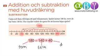 A 12 Addition och subtraktion med huvudräkning [upl. by Doersten446]