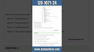 1Z0107124 Dumps  Oracle Cloud Infrastructure 2024 Digital Assistant Professional Exam Questions [upl. by Lentha565]