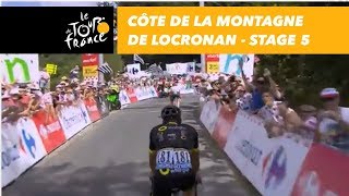 Côte de la montagne de Locronan  Stage 5  Tour de France 2018 [upl. by Anitac]