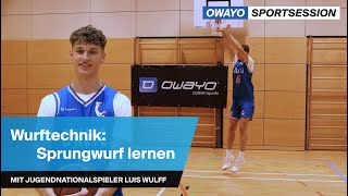 Basketball Wurftechnik Sprungwurf lernen – Technik und Übungen [upl. by Suidualc]