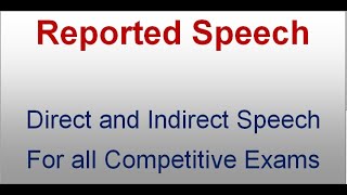 Reported Speech class74 Direct and indirect speech [upl. by Borek]