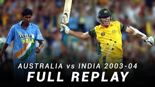 LIVE Flashback Australia v India  Match 7 200304 ODI TriSeries [upl. by Ahsiad773]