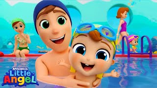 Learn to Swim with Baby John  Baby John’s Playtime Songs amp Nursery Rhymes  Little Angel [upl. by Sibylla495]