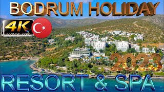 4K BODRUM HOLIDAY RESORT SPA HOTEL 2023 НЕПЛОХАЯ ПЯТЕРКА GOOD BEACH RESORT TURKEY [upl. by Nallac]