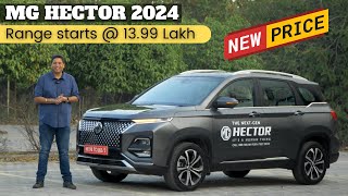 2024 MG Hector Range  New Pricing Makes It Best in Segment Detailed Drive Review amp More [upl. by Babs]