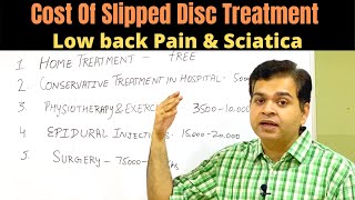 Cost Of Herniated Disc Treatment Slipped Disc Surgery Disc Bulge Treatment Disc Physiotherapy [upl. by Etiragram398]