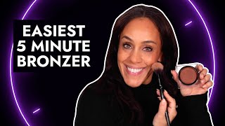 How to apply bronzer in 5 minutes  perfect bronzer placement [upl. by Neersin]