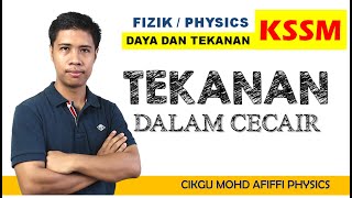 TEKANAN DALAM CECAIR  FIZIK KSSM [upl. by Marillin]