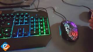 Motospeed S69 Colorful Backlit Gaming Keyboard and Mouse مراجعة ل [upl. by Amal]