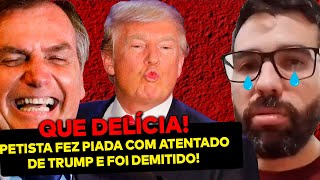 SE LASCOU Professor petista é DEMITIDO após fazer piada com atentado de Trump e xingar Bolsonaro [upl. by Skantze]