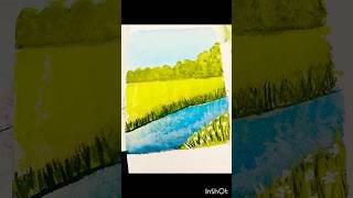 watercolor painting beginners art painting watercolorpainting watercolor artist easy viral [upl. by Attelrac359]