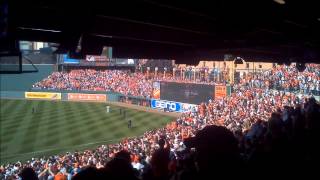 Fan Runs on Field Baltimore Orioles 2011 Opening Day Camden Yards [upl. by Brunelle732]