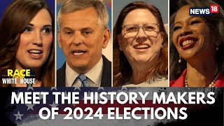 US Election 2024 Latest News  Meet The History Makers Of 2024 Elections  Trump Latest News  N18G [upl. by Anifad]