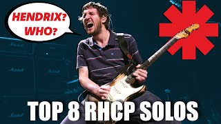 Top 8 Red Hot Chili Peppers SOLOS [upl. by Eugor]