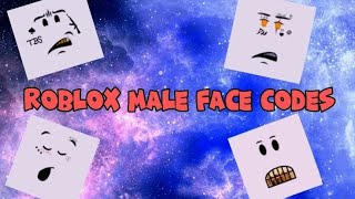 Roblox Male Face CodesIds 2 [upl. by Means331]