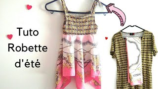 Tuto Robe dété fillette simple débutant [upl. by Ecirahc]