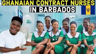 Ghanaian contract Nurses Working In Barbados 🇧🇧 [upl. by Eeniffar]