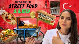 STREET FOOD sub 2 LEI in ISTANBUL 4€ cel mai bun SANDWICH din TURCIA🇹🇷 [upl. by Ellimac]