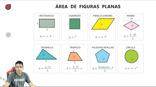 Calcula fácilmente el área de figuras planas  Geometría [upl. by Pietrek]