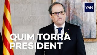 Toma de posesión de Quim Torra como presidente de la Generalitat de Catalunya [upl. by Repip]