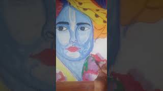 Shree Krishna ji drawing 😱😍 art shirts viral [upl. by Mozza]