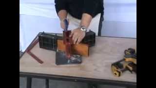 How To Cut a Miter Joint Tall Baseboard and Skirting [upl. by Eadahc]