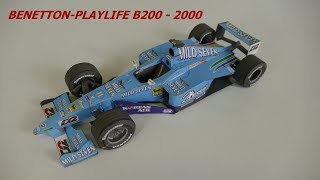 Papírový Model Papercraft F1 Benetton Playlife B200 124 Year 2000 [upl. by Gamin]