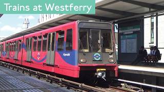 DLR Trains At Westferry [upl. by Daisie]