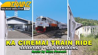 POV  BORDES TRIP KA CIREMAI DAOP 2 BANDUNG  Trainz Railroad Simulator 2019 [upl. by Enymsaj880]