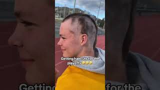 These playoff haircuts 🤣 via benlangford4TT shorts [upl. by Ecyar252]