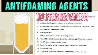 Antifoam Agents in fermentation 😎 [upl. by Asital]