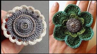 Fin Crochet Trendy Patterns Clothes Free Crochet Stylish Rings For Girls Fashion Beauty Crochet [upl. by Strephonn308]