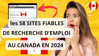 les 58 SITES fiables pour trouver lemploi au Canada en 2024 [upl. by Sukin]