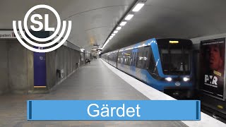 Tunnelbanestationen Gärdet i Stockholm [upl. by Ehlke]