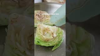 Vegan low carb low calorie Healthy Cabbage Steak youtubeshorts [upl. by Aratahc]